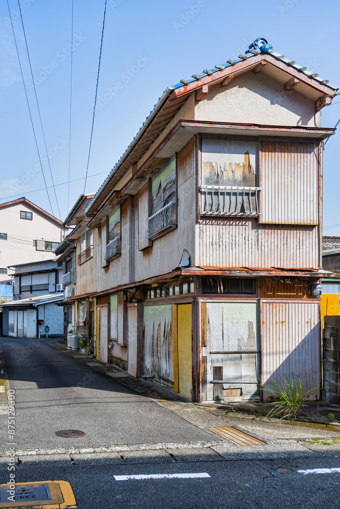 Quiet empty street in Nachikatsuura, Japan. Quiet empty street in Nachikatsuura, Japan.