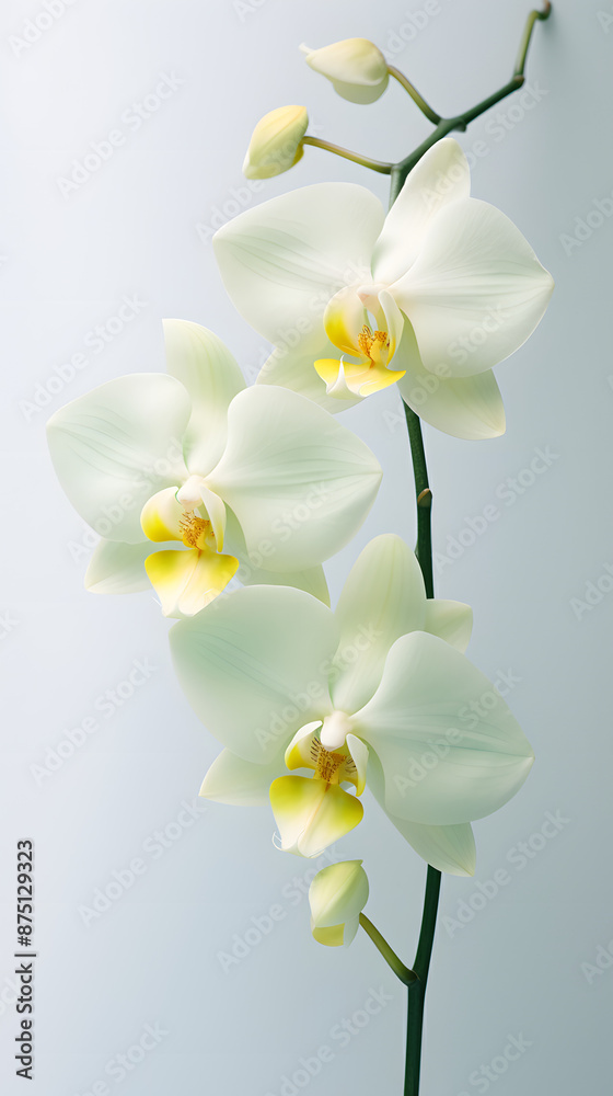 Digital soft and clear orchid plant abstract poster mobile phone background Digital soft and clear orchid plant abstract poster mobile phone background