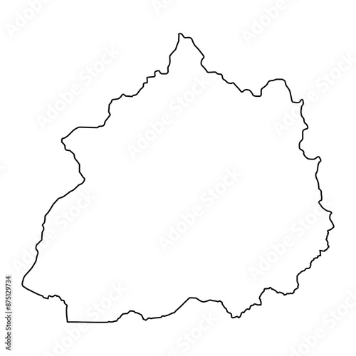 Pelagonia Statistical Region map, administrative division of North Macedonia. Vector illustration. photo