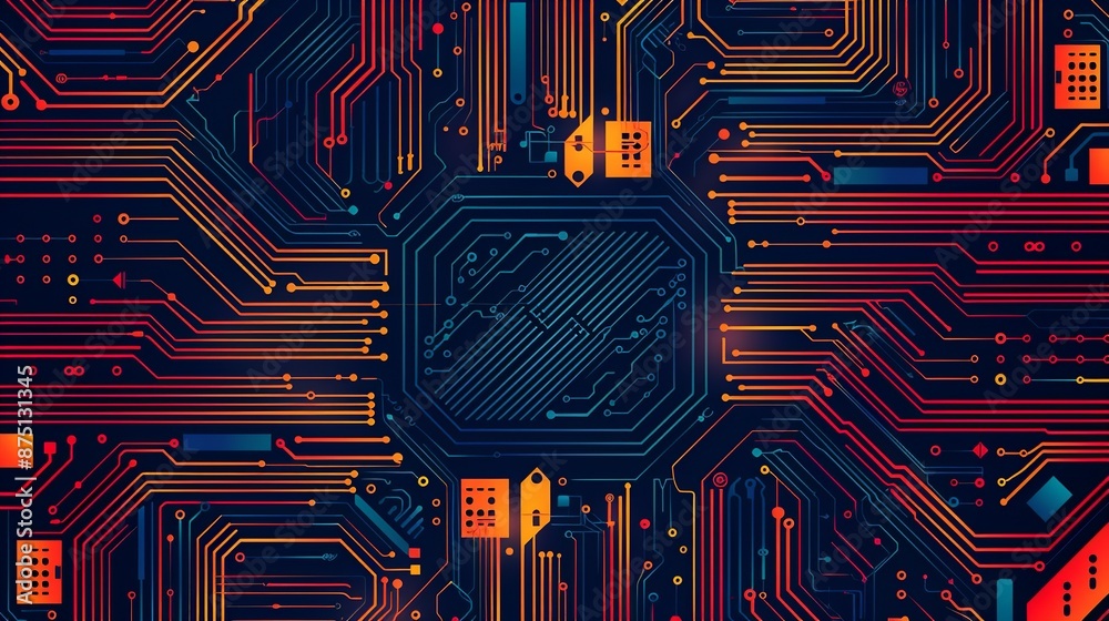 Modern abstract pattern focusing on cyber defense, data privacy, and information security; detailed illustrations of IoT, AI, and machine learning in a sleek, professional style. Illustration, Image, Modern abstract pattern focusing on cyber defense, data privacy, and information security; detailed illustrations of IoT, AI, and machine learning in a sleek, professional style. Illustration, Image,