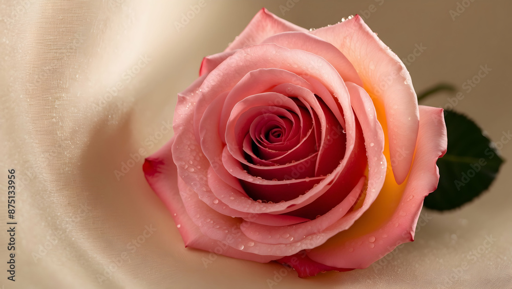 create a pink rose close up create a pink rose close up
