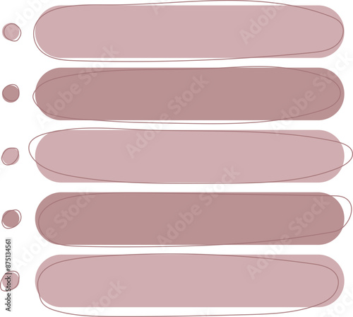  Cute Blank paper notes for to-do list, Daily and Weekly Planner. Scrapbook Stickers, different pieces of washi tape and bookmarks for scheduler or organizer