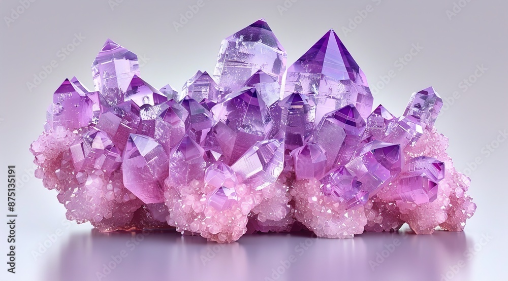 amethyst isolated on white background amethyst isolated on white background