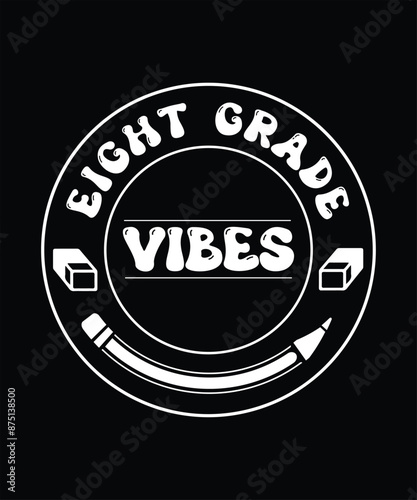 Vector Back To School T Shirt Design, Background Design