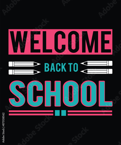 Vector Back To School T Shirt Design, Background Design