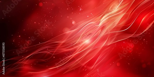 Electric crimson red abstract waves styled as flames  background. photo