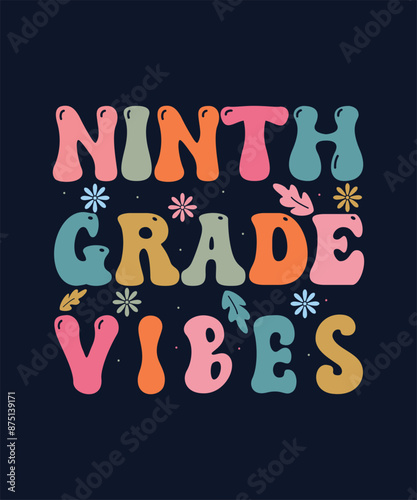 Vector Back To School T Shirt Design, Background Design