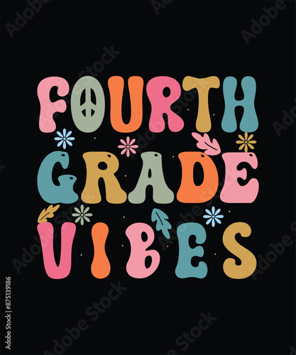 Vector Back To School T Shirt Design, Background Design