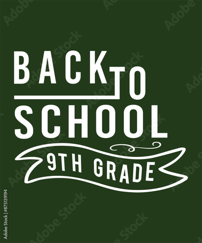 Vector Back To School T Shirt Design, Background Design