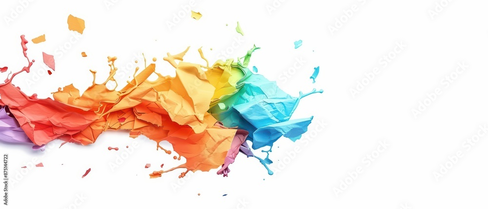 A vibrant watercolor depiction of bankruptcy A vibrant watercolor depiction of bankruptcy
