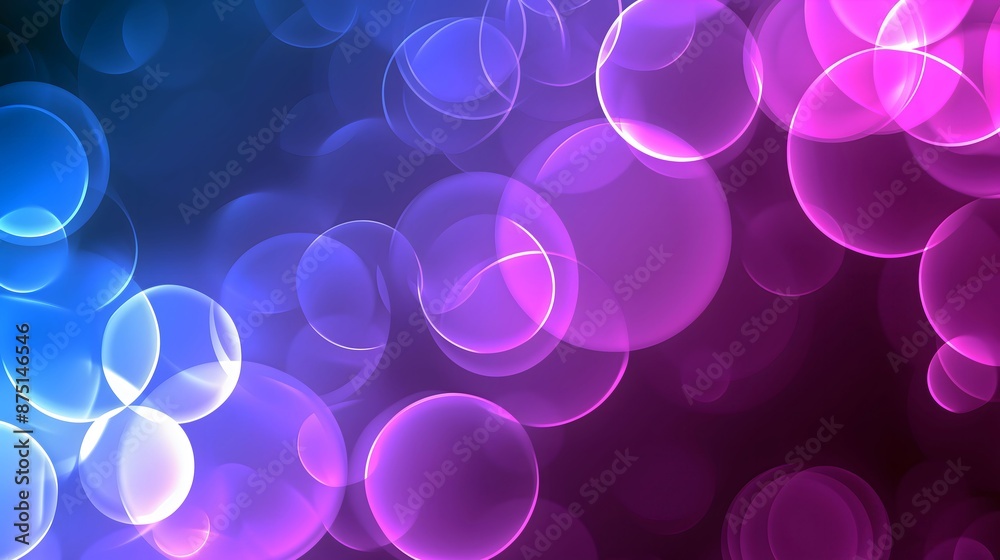 Abstract Colorful Bokeh Background with Blue and Purple Light Orbs Abstract Colorful Bokeh Background with Blue and Purple Light Orbs