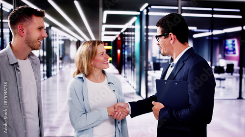 Investment Proposal Meeting with Real Estate Agent for Business Opportunity