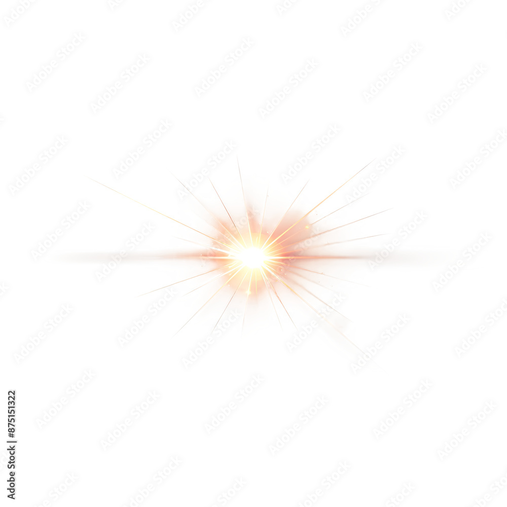 Bright lens flare effect on transparent background Bright lens flare effect on transparent background