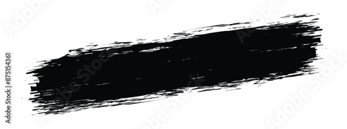 Grunge brush, black set paint, ink brush, brush stroke.