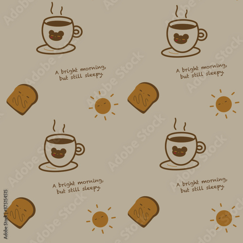 light brown coffee pattern