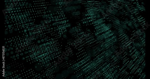 Abstract Waves Background (green) - Loop