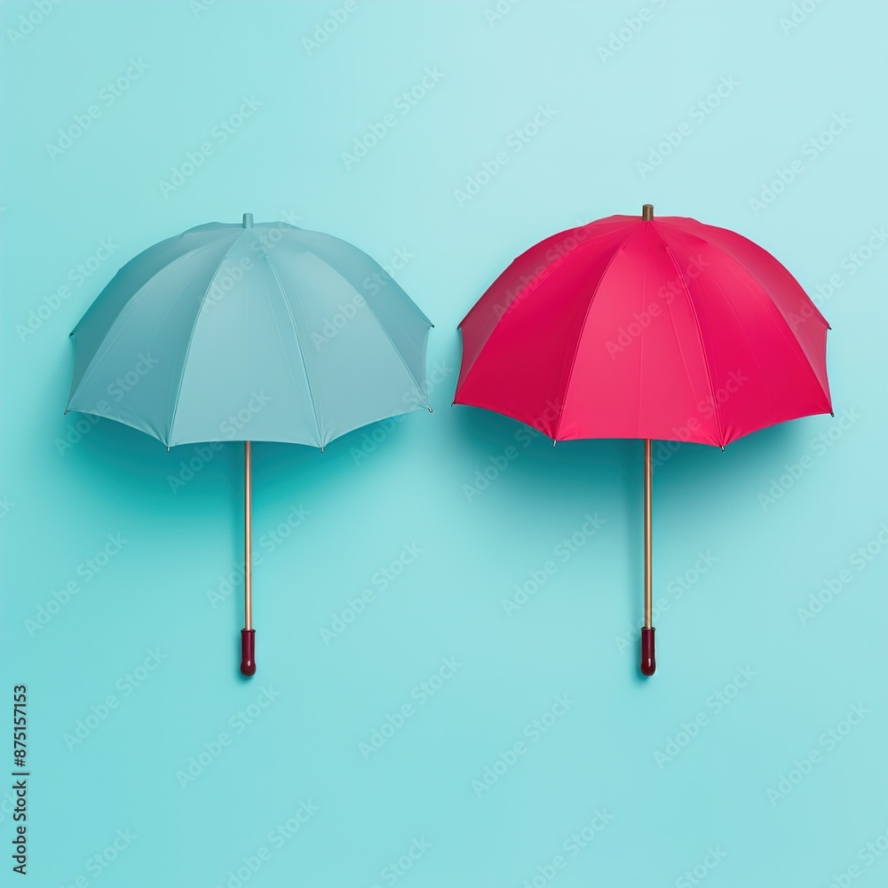 red and yellow umbrella red and yellow umbrella