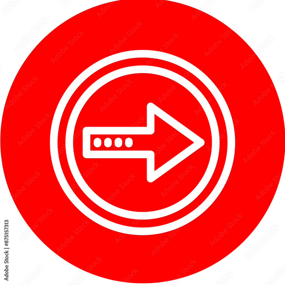 arrowright Vector Line White Circle Red arrowright Vector Line White Circle Red