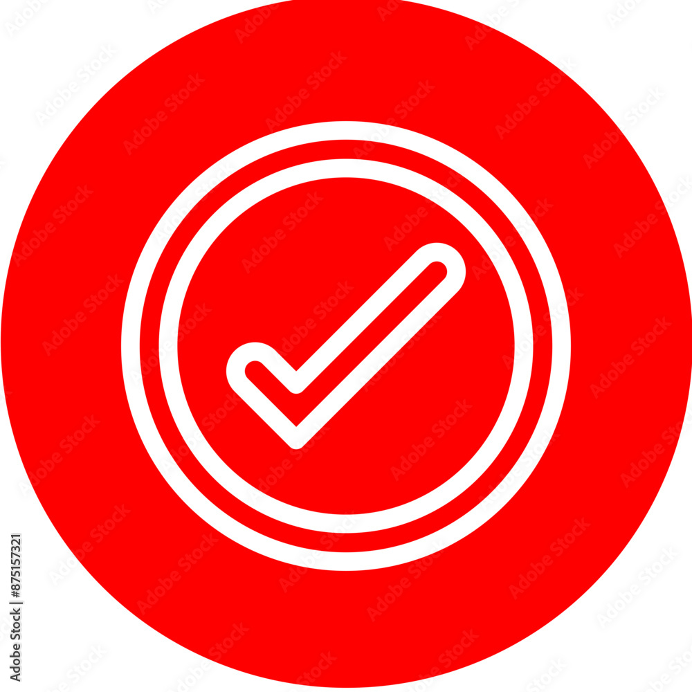 check Vector Line White Circle Red check Vector Line White Circle Red