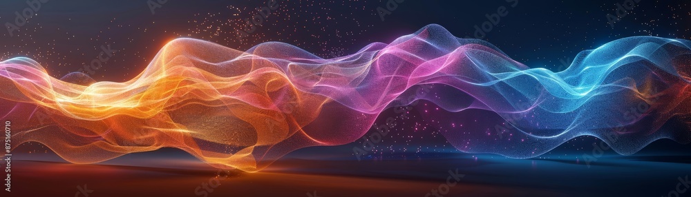 Abstract colorful smoke and light, glowing in the dark. Abstract colorful smoke and light, glowing in the dark.