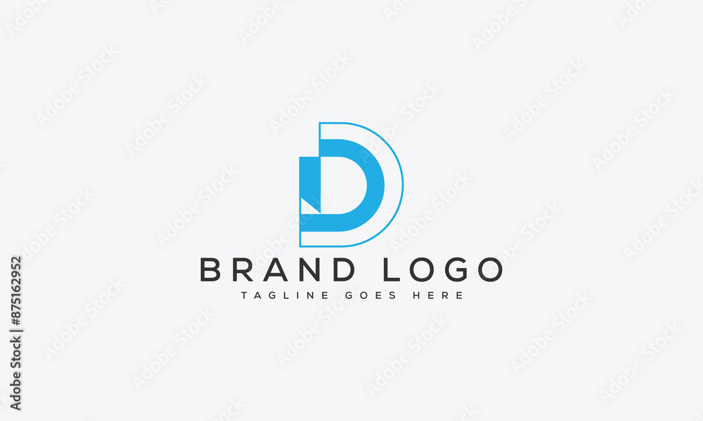 letter D logo design vector template design for brand. letter D logo design vector template design for brand.