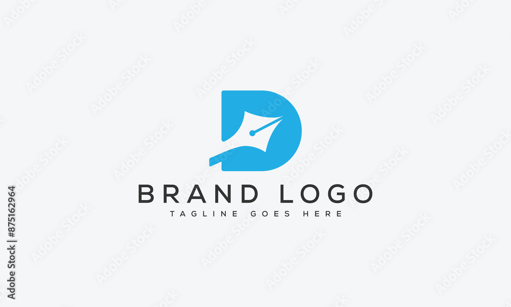 letter D logo design vector template design for brand. letter D logo design vector template design for brand.