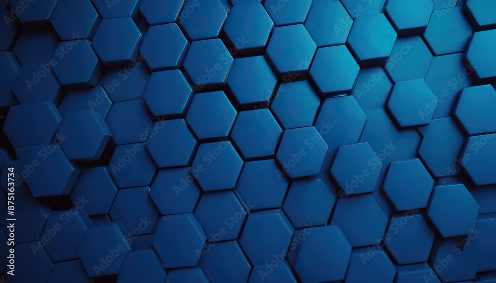 Blue hexagonal background with a lot of different shapes. Blue hexagonal background with a lot of different shapes.