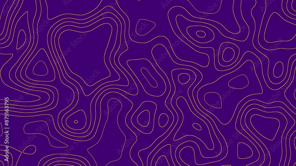 Topography map background concept. Topography map with lines. Dark purple background with orange outlines color. Seamless Background Topography map background concept. Topography map with lines. Dark purple background with orange outlines color. Seamless Background
