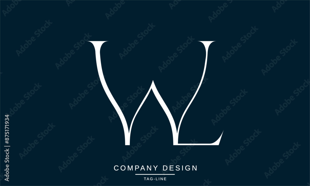 WL, LW Abstract Letters Logo Monogram Design Font Icon Vector Initials WL, LW Abstract Letters Logo Monogram Design Font Icon Vector Initials