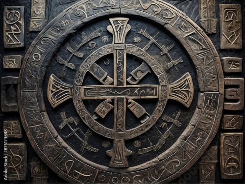 ancient stone carving