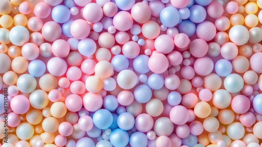Pastel Colored Shiny Spheres Abstract Background Pastel Colored Shiny Spheres Abstract Background
