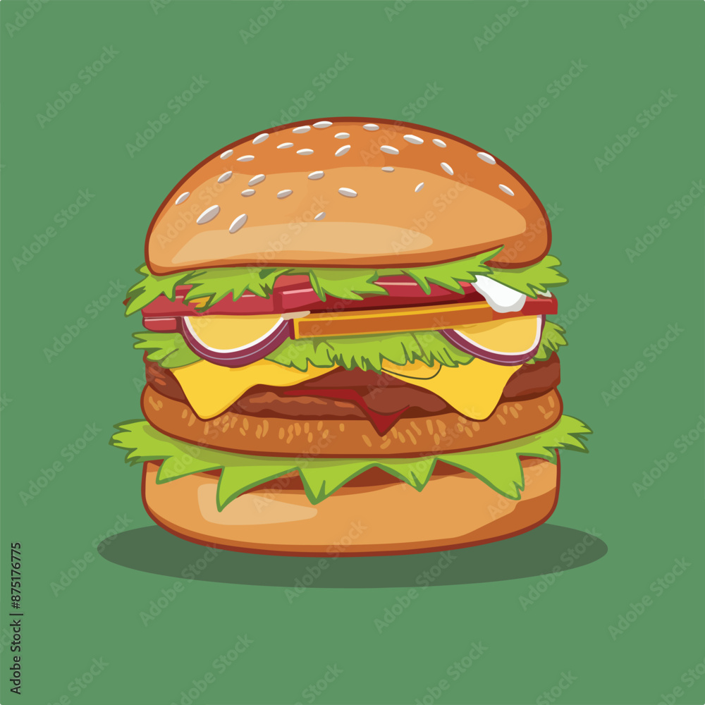 Burger illustration vector Burger illustration vector
