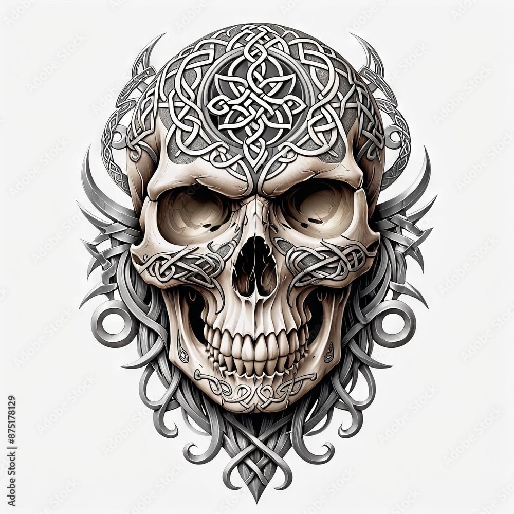Celtic Skull Ornament Celtic Skull Ornament