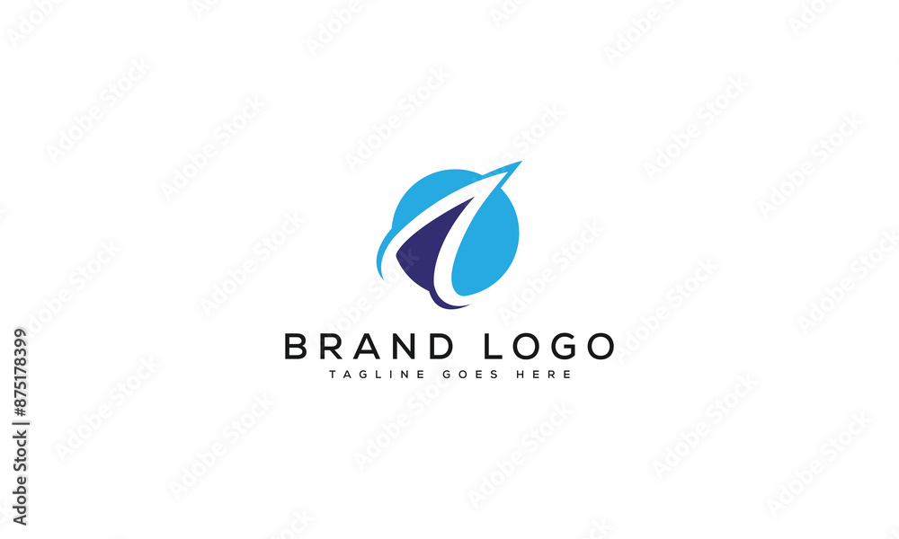 Fototapeta premium letter A logo design vector template design for brand.