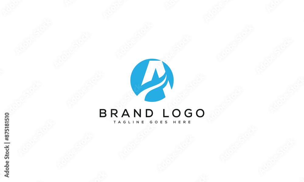 letter A logo design vector template design for brand.