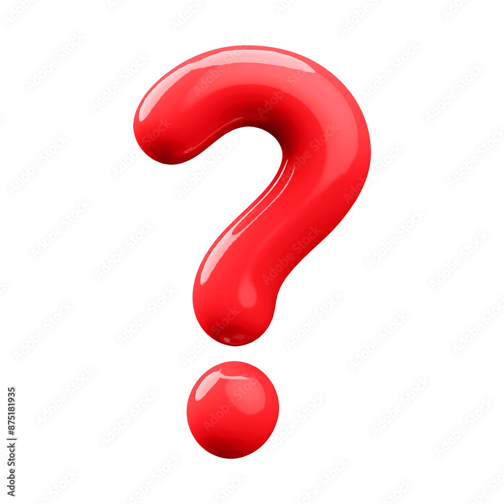 Question Mark 3D Render Question Mark 3D Render