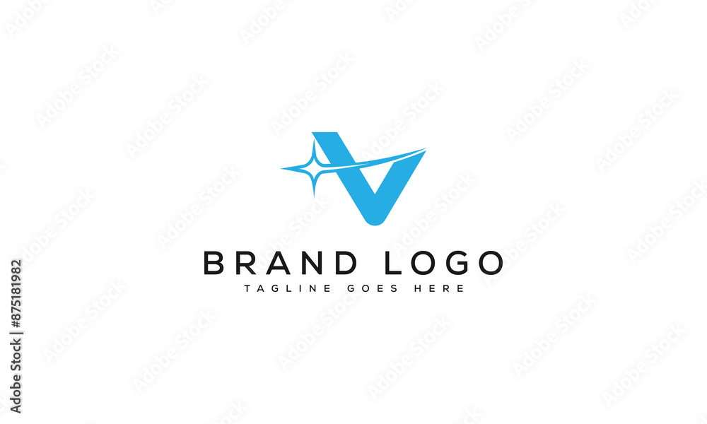 letter V logo design vector template design for brand.