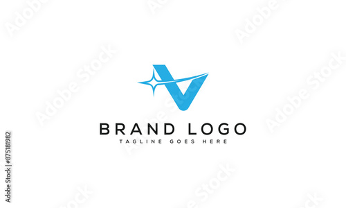 letter V logo design vector template design for brand.