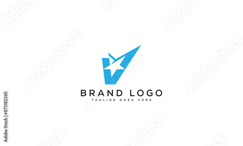 letter V logo design vector template design for brand.