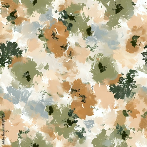 Realistic Style Hibiscus Floral Motif Wallpaper