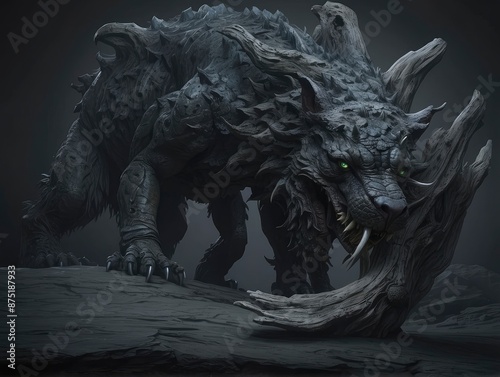black dragon head