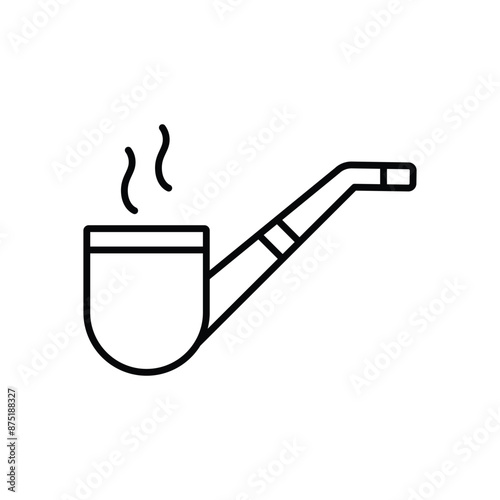 Pipe and Tobacco vector icon