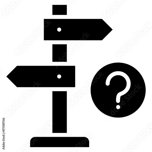 Ambiguous  Icon Element For Design