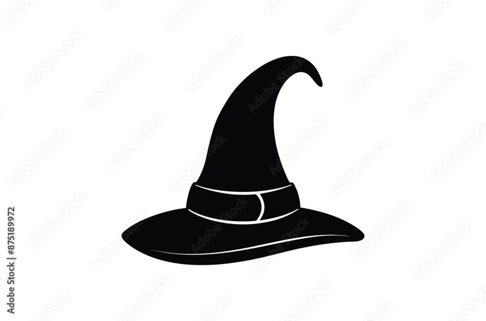 black witch hat , witch hat vector, icon vector illustration, witch hat silhouette of a witch hat isolated on a white background, eps, png, svg, vector, black witch hat , witch hat vector, icon vector illustration, witch hat silhouette of a witch hat isolated on a white background, eps, png, svg, vector,