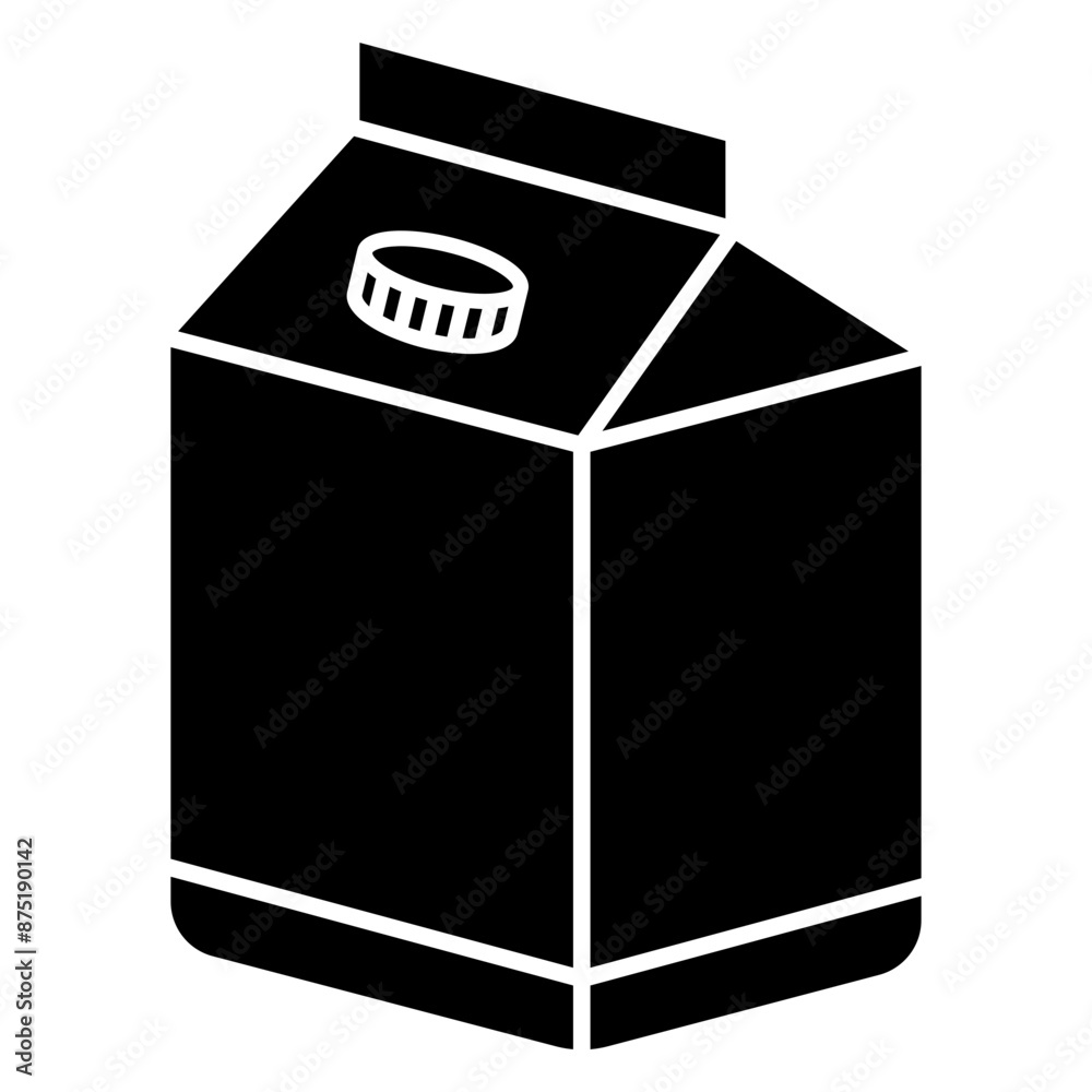 milk carton box icon milk carton box icon