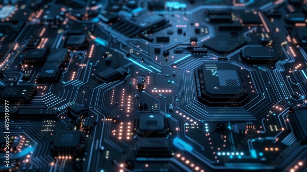Fototapeta premium circuit board background