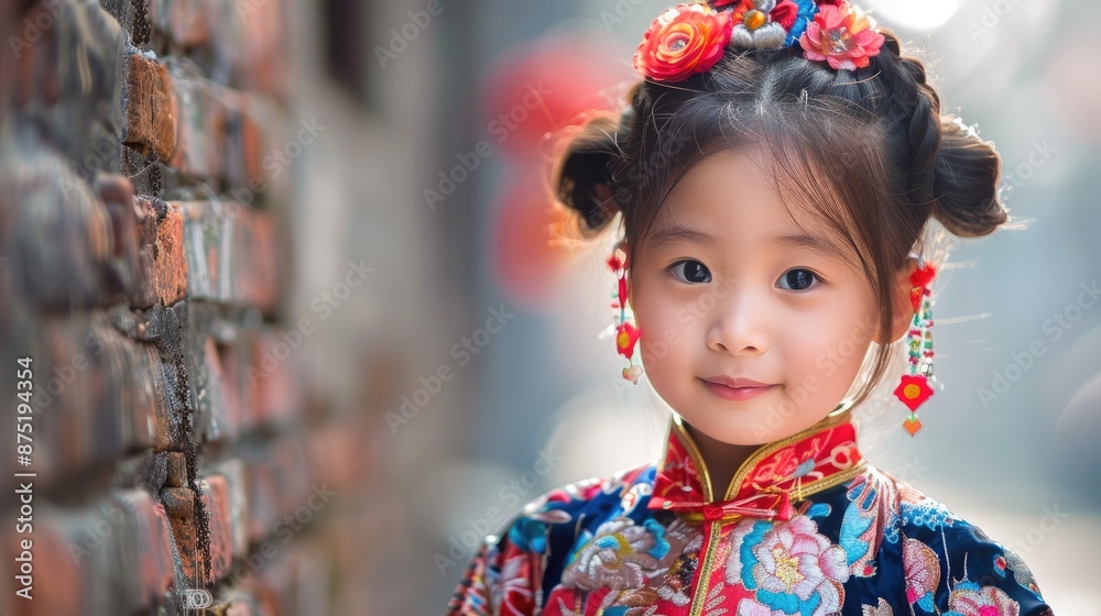 Adorable Asian Little Girl