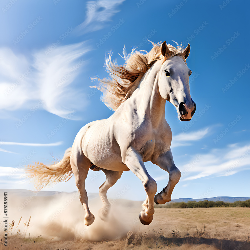 Obraz premium horse on the beach