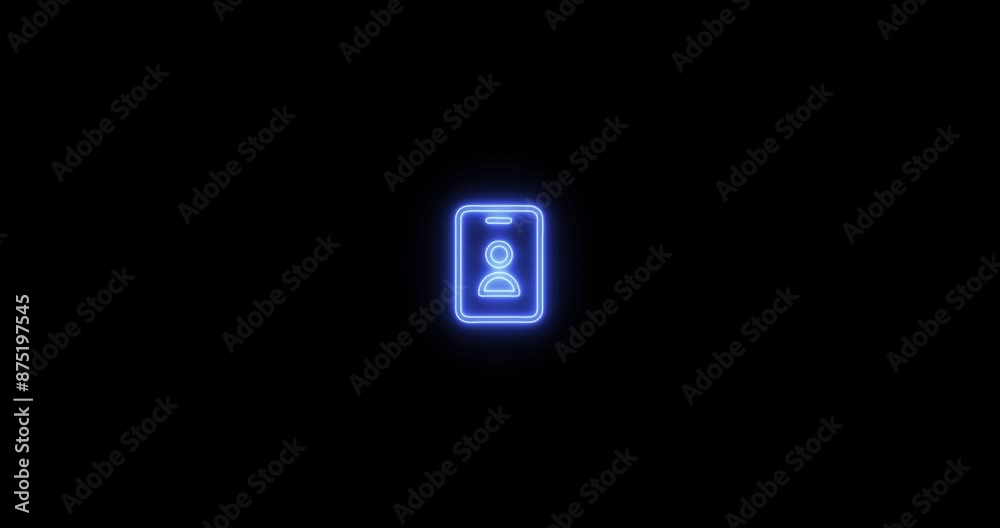 Id Neon Glowing Icon Animation. Id Icon Animation Neon Effect Id Neon Glowing Icon Animation. Id Icon Animation Neon Effect