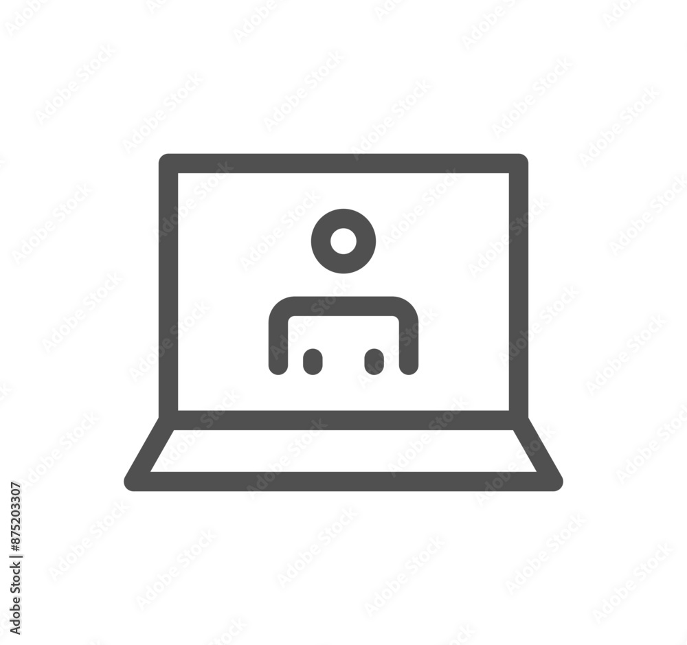 Business people icon outline and linear vector.
Business people icon outline and linear vector.
